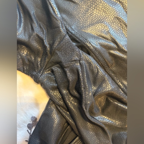 SPANX Black Faux Leather Shapewear Leggings - Picture 7 of 10